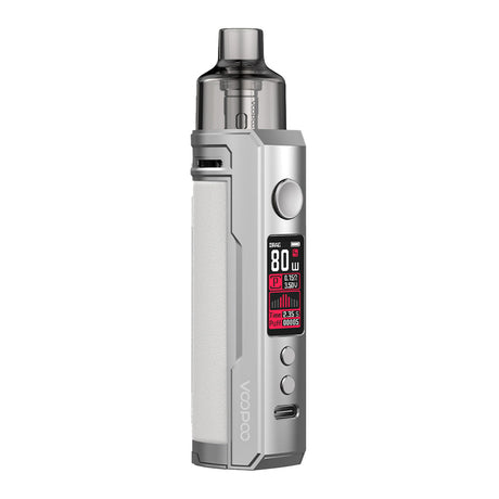 Silver White voopoo drag x pod vape kit