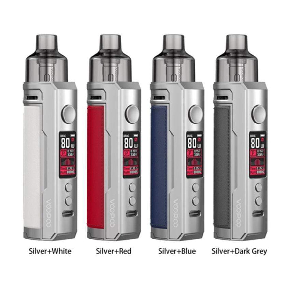 Voopoo Drag X Silver Knight Drag X Pod Kit by VooPoo Voopoo Drag X Silver Knight Drag X Pod Kit by VooPoo