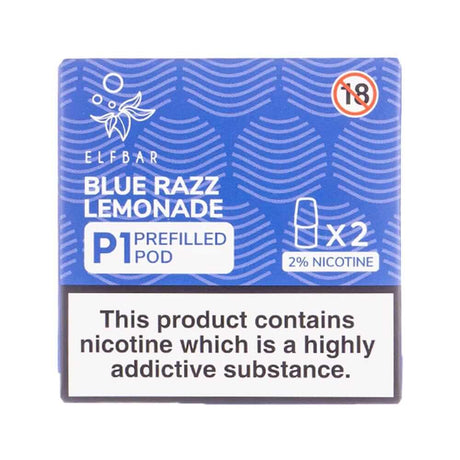 Blue Razz Lemonade elf bar Mate 500 pre filled pods P1 