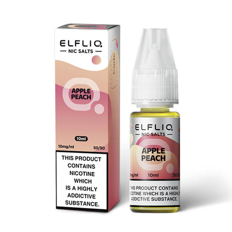 Apple Peach elf bar elf liq nic salts 10mg