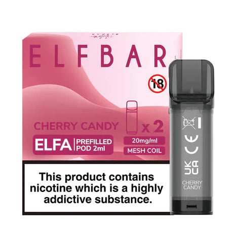 Cherry Candy elf bar elfa pre filled vape pods 