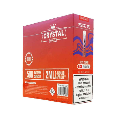 Fizzy Cherry ske crystal bar 600 disposable vape 10Pack