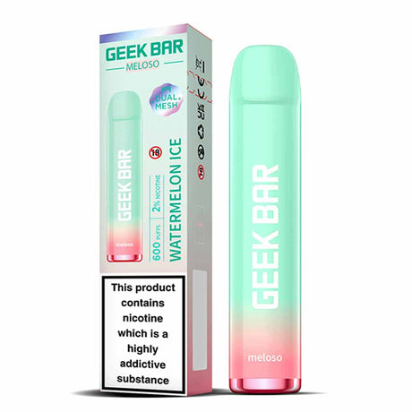 Watermelon Ice geek bar Meloso 600 disposable vape 