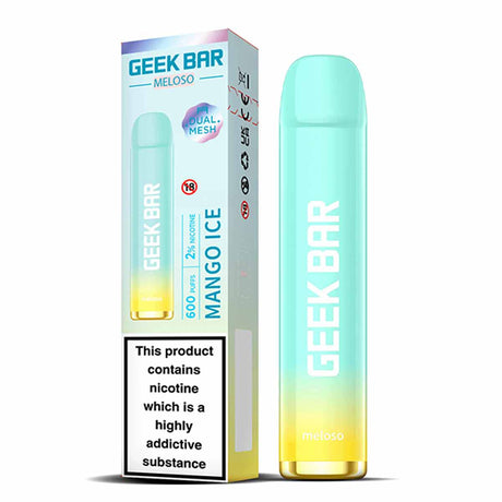 Mango Ice geek bar Meloso 600 disposable vape 