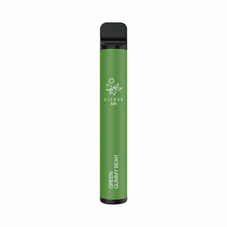 Green Gummy Bear elf bar 600 disposable vape 