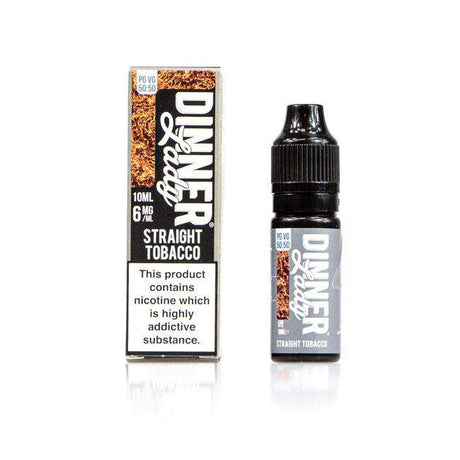 Straight Tobacco 50/50 E-Liquid by Dinner Lady 10ml