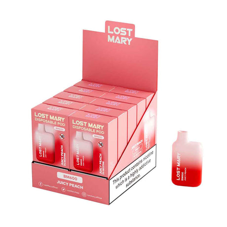 Juicy Peach lost mary BM600 disposable vape 10pack