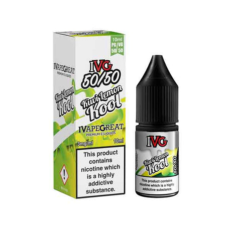 Kiwi Kool 50/50 E-Liquid by IVG Menthol 10ml