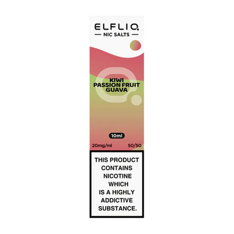 Kiwi Passion Fruit Guava elf bar Elfliq nic salts 10ml