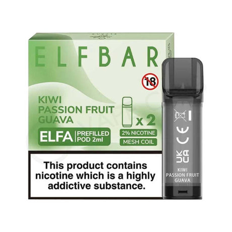 Kiwi Passion Fruit Guava elf bar elfa pre filled pods