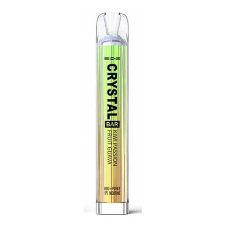 Kiwi Passion Fruit Guava ske crystal bar Original 600 disposable vape - 0mg Nicotine Free