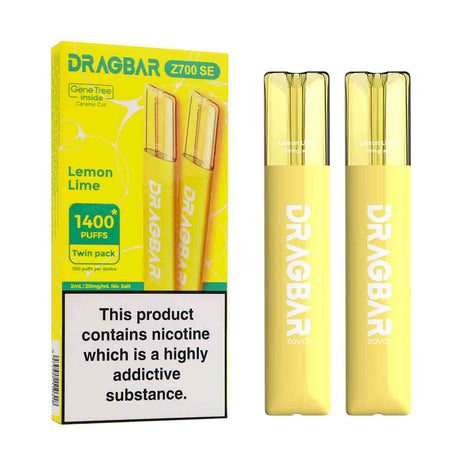 Lemon Lime Zovoo Dragbar Z700 SE disposable vape 