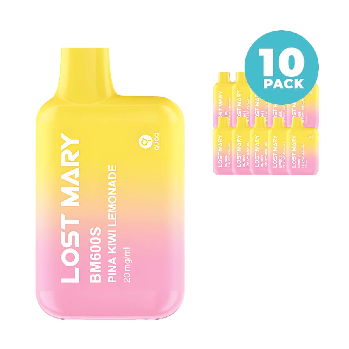 Pina Kiwi Lemonade lost mary BM600 disposable vape 10packs