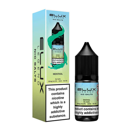 Menthol elux legend nic salts 10mg