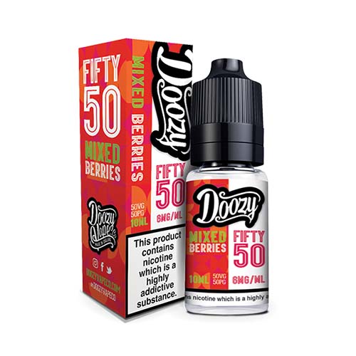 Mixed Berries 50/50 E-Liquid by Doozy Fifty 50 | Grey Haze UK Mixed Berries 50/50 E-Liquid by Doozy Fifty 50 | Grey Haze UK