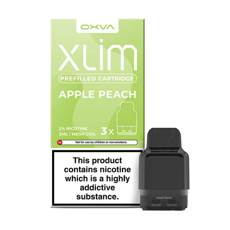 Apple Peach oxva xlim pre filled vape pods