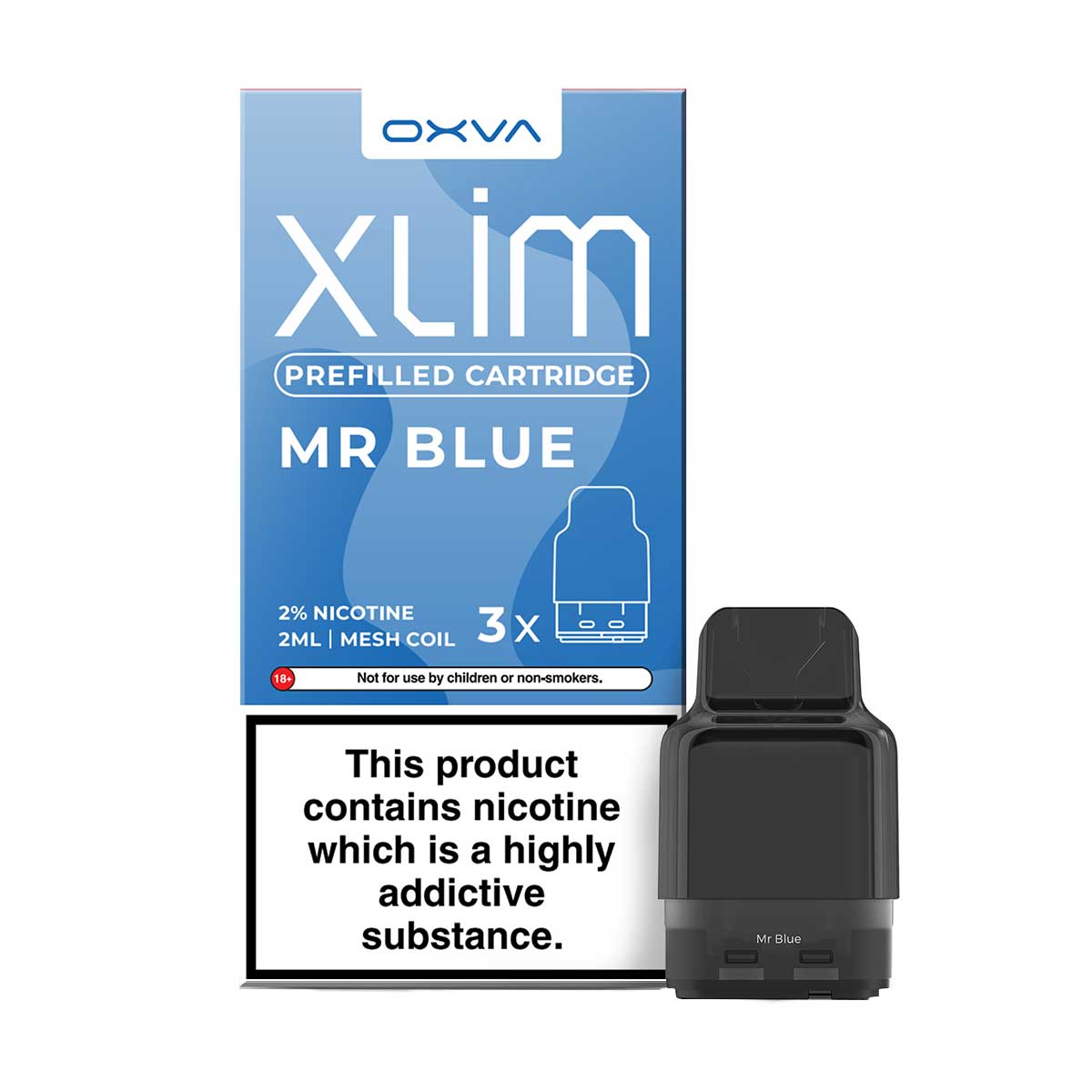 Mr Blue oxva xlim pre filled vape pods