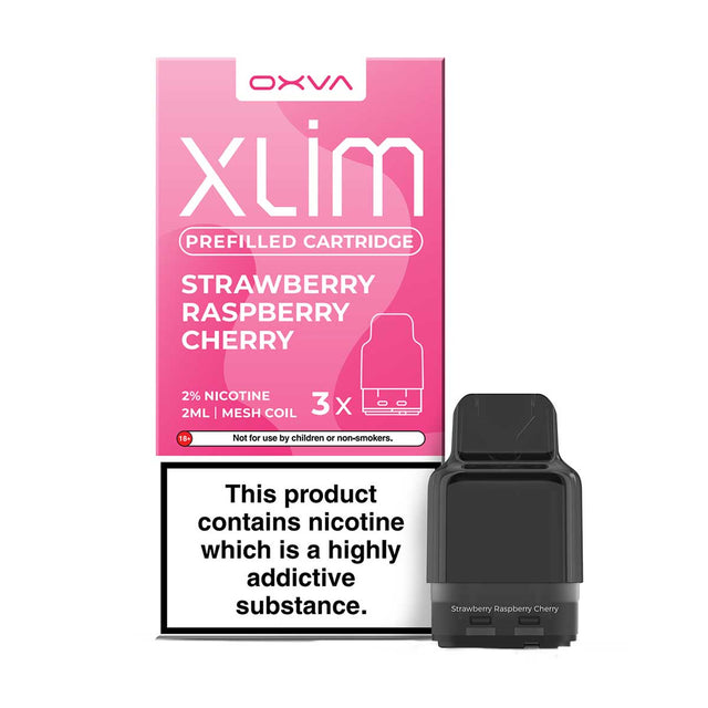 Strawberry Raspberry Cherry oxva xlim pre filled vape pods