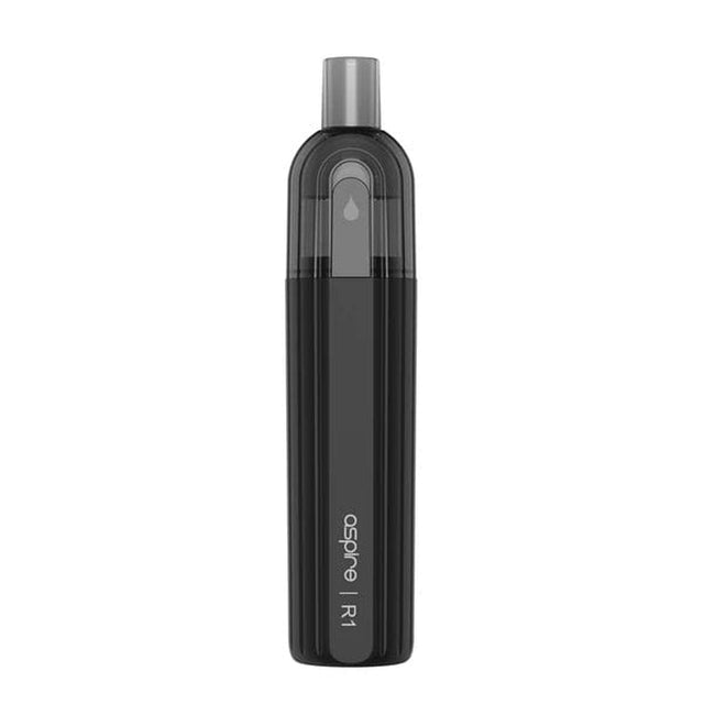 Black aspire One Up R1 disposable vape