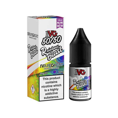 Rainbow Blast 50/50 E-Liquid by IVG Menthol 10ml