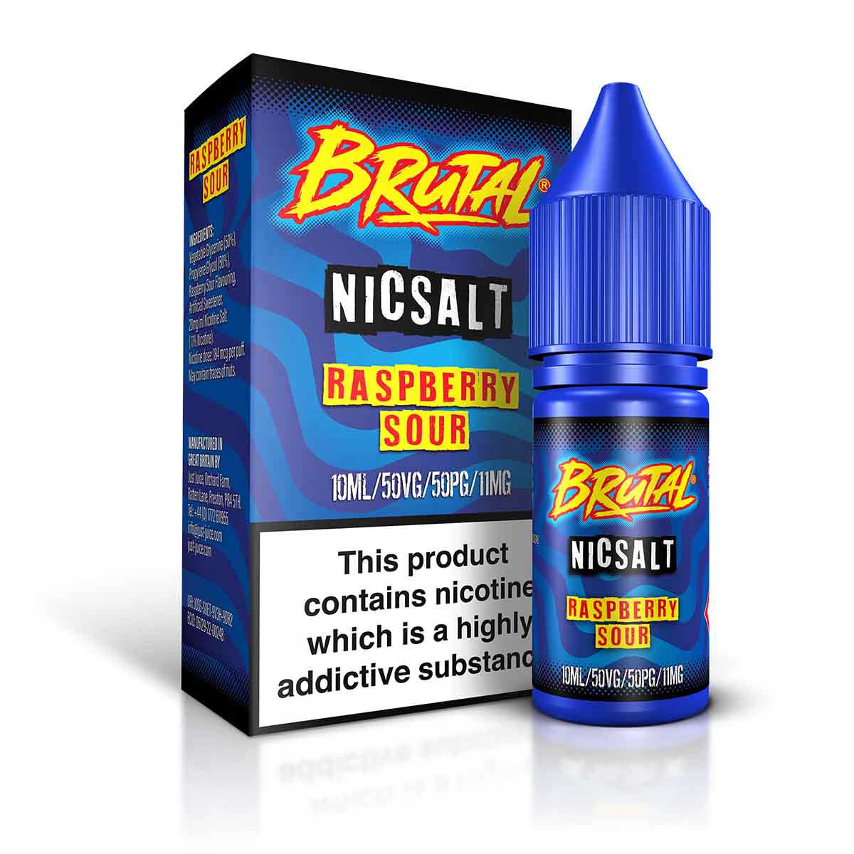 Raspberry Sour Brutal nic salts 10ml/11mg