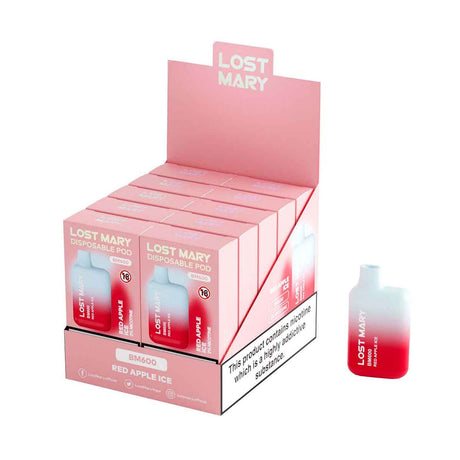 Red Apple Ice lost mary BM600 disposable vape 10pack