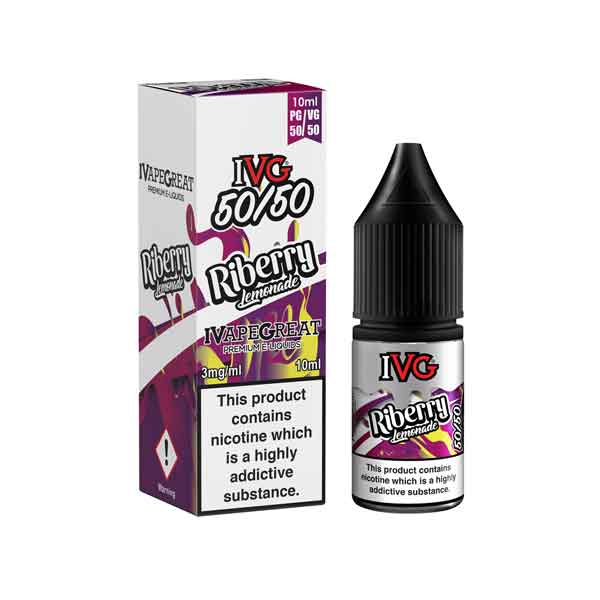 Riberry Lemonade 50/50 E-Liquid by IVG 10ml