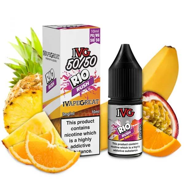 Rio Rush ivg 50/50 Drinks nic salts 10ml