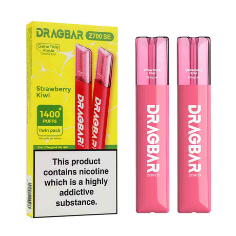 Strawberry Kiwi Zovoo Dragbar Z700 SE disposable vape 