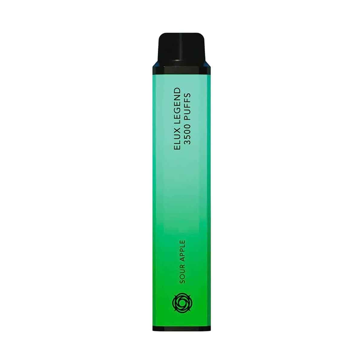 Sour Apple elux legend 3500 disposable vape 