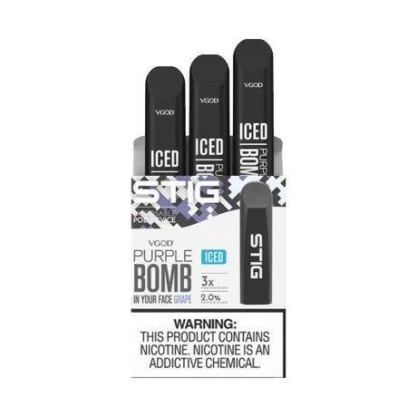 Purple Bomb Ice Stig Pod disposable vape pod