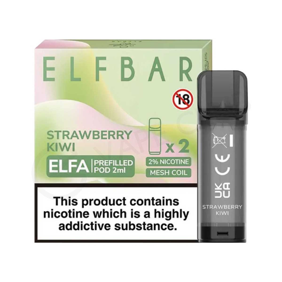 Strawberry Kiwi elf bar elfa pre filled pods