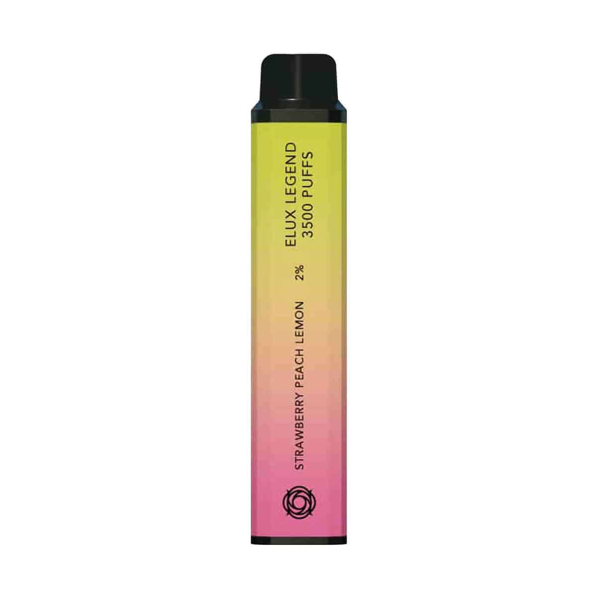 Strawberry Peach Lemon elux legend 3500 disposable vape 