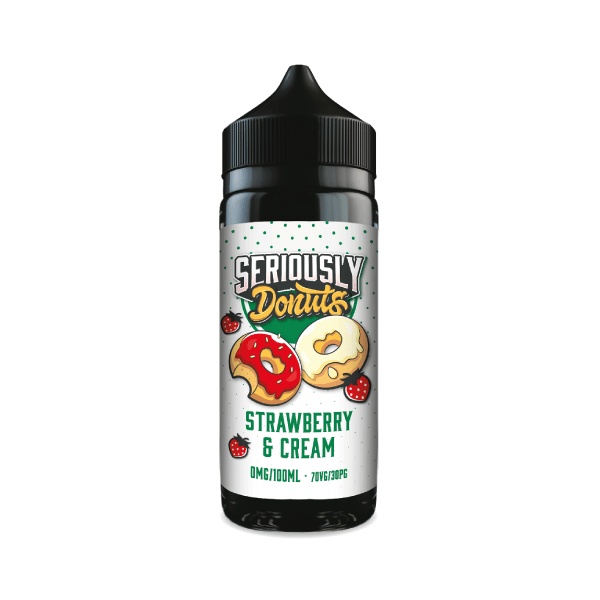 Strawberry & Cream Seriously Donuts shortfill e liquid 100ml