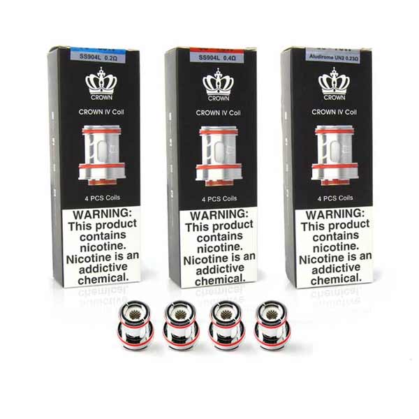 Uwell Crown 4 Tank Replacement Coils 4 Pack | Grey Haze UK Uwell Crown 4 Tank Replacement Coils 4 Pack | Grey Haze UK
