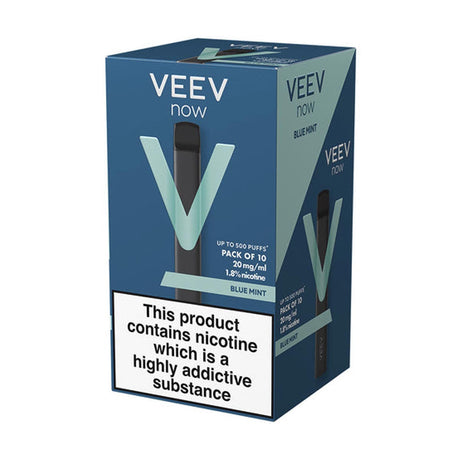 Blue Mint Veev Now V2 disposable vape 10 packs