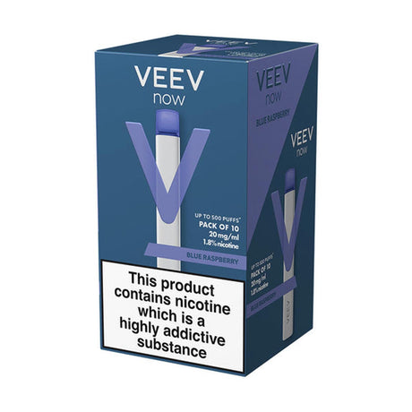 Blue Raspberry Veev Now V2 disposable vape 10 packs