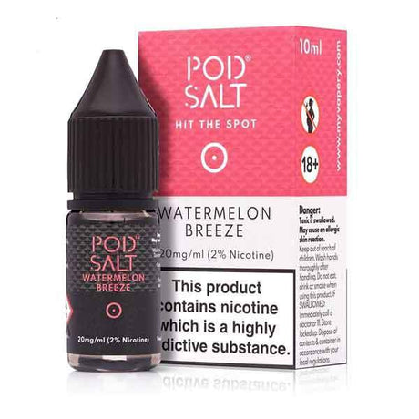 Watermelon Breeze Nicotine Salt E-Liquid by Pod Salt