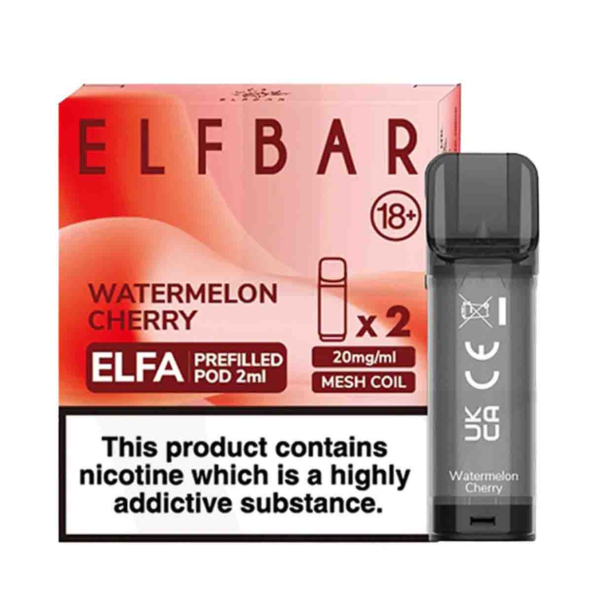 Watermelon Cherry elf bar elfa pre filled pods 