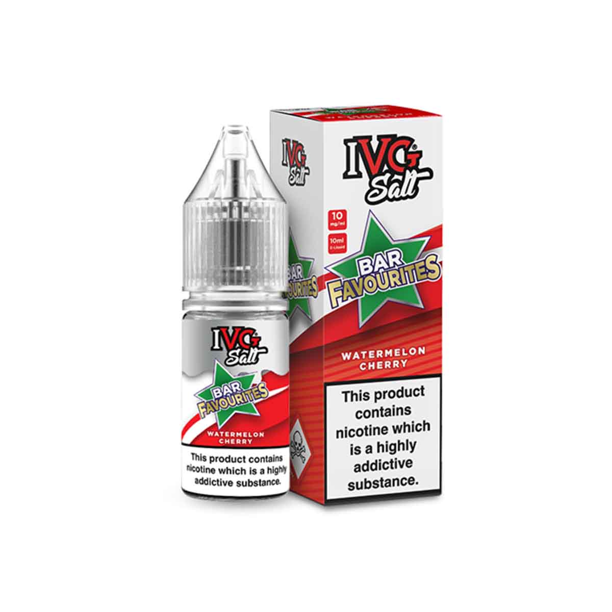 Watermelon Cherry Bar Favourites ivg Salts nic salt 10ml