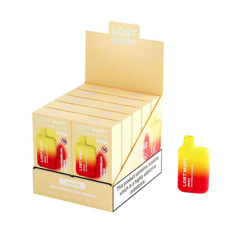 Watermelon Lemon lost mary BM600 disposable vape 10pack