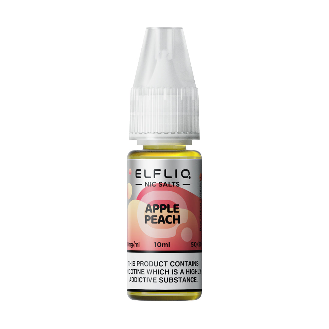 Apple Peach elf bar elfliq nic salts 10ml