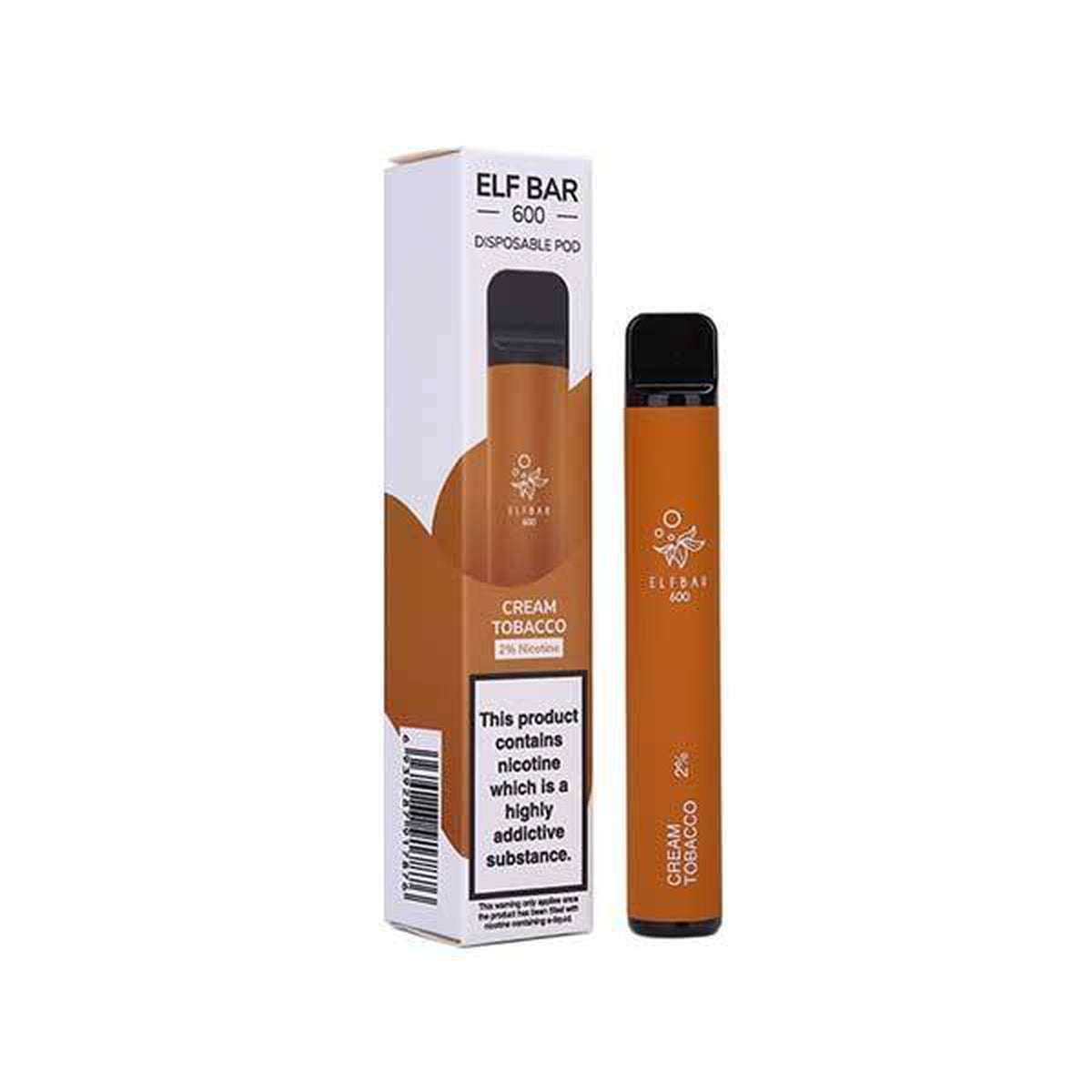 Elf Bar 600 Disposable Vape in Cream Tobacco Flavour