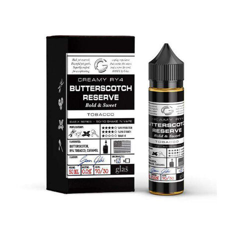 Glas Basix - Creamy RY4 Butterscotch Reserve - Short Fill 50ML