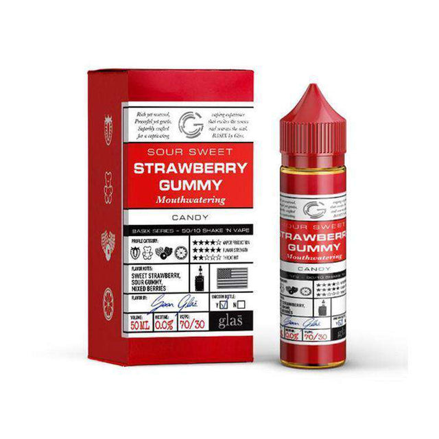 Glas Basix - Strawberry Gummy - Short Fill 50ML