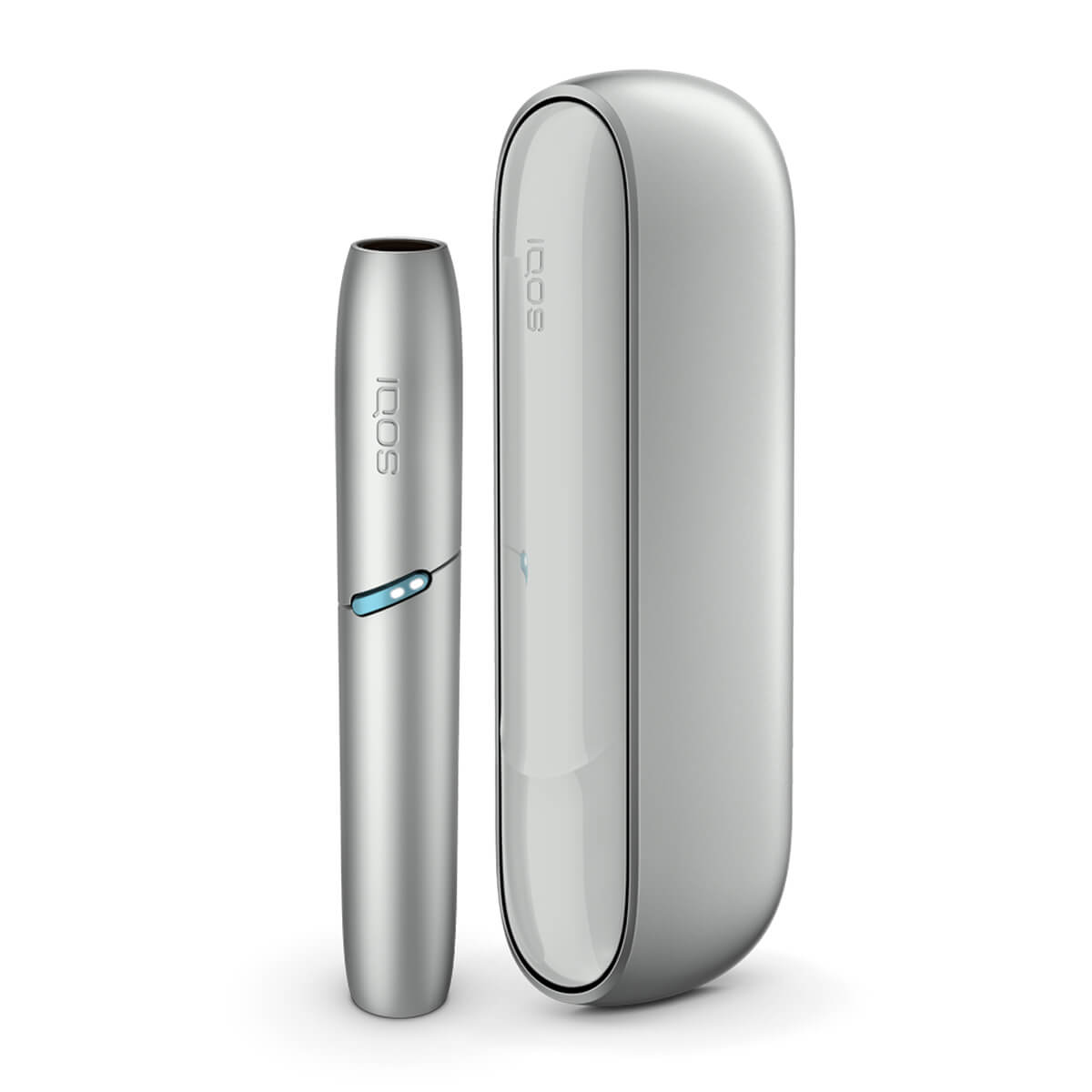 Silver iqos 3 Duo Originals starter kit Heat Not Burn