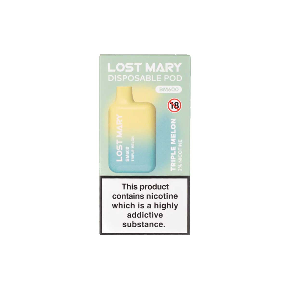 Triple Melon lost mary BM600 disposable vape