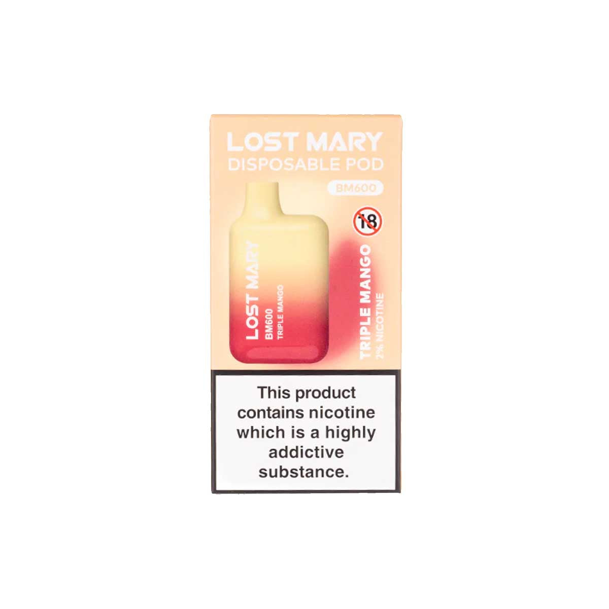 Triple Mango lost mary BM600 disposable vape