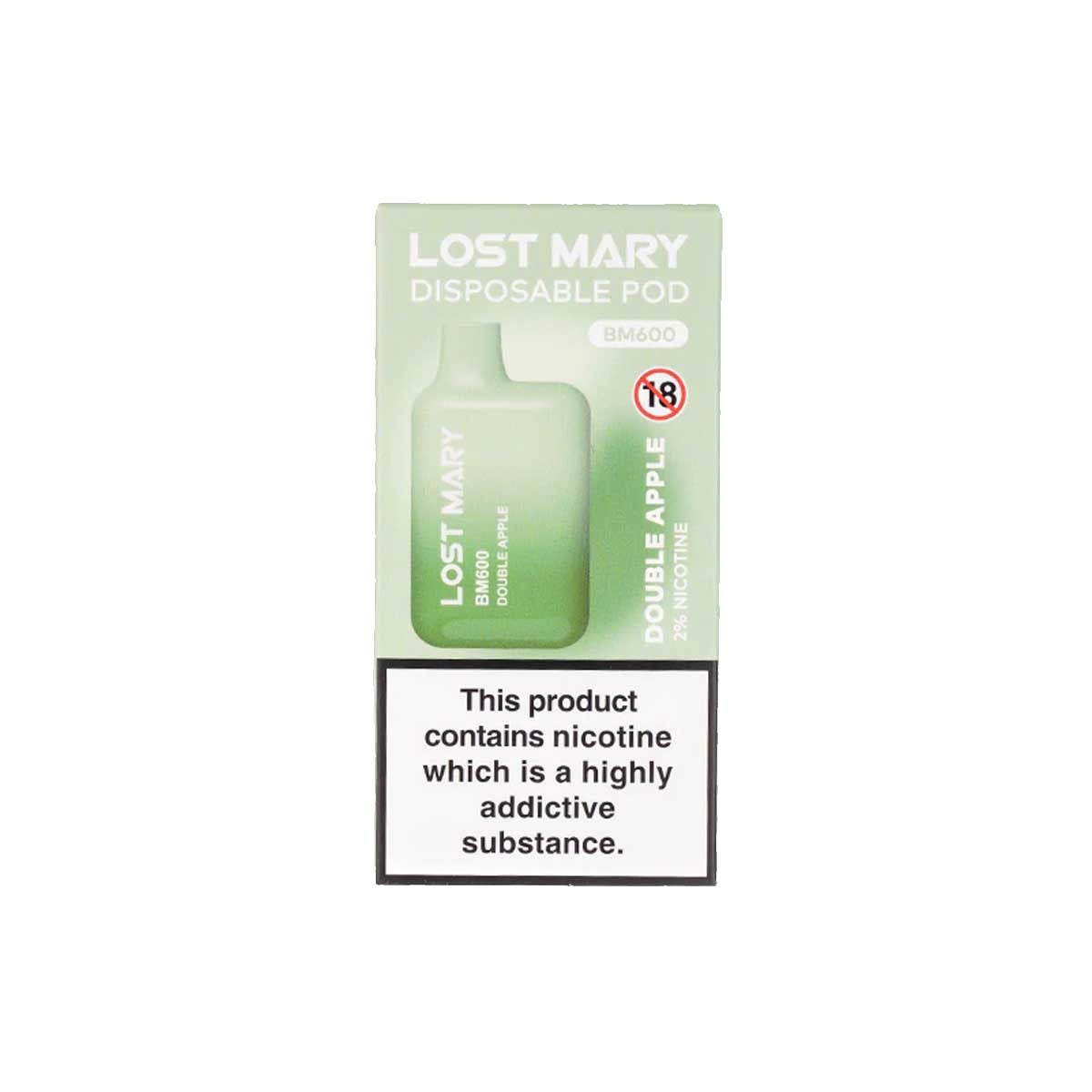 Double Apple lost mary BM600 disposable vape