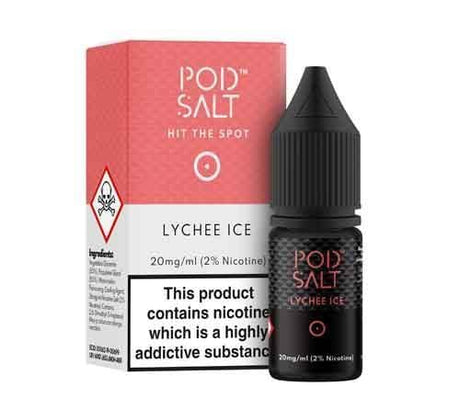 Lychee Ice Nicotine Salt E-Liquid by Pod Salt